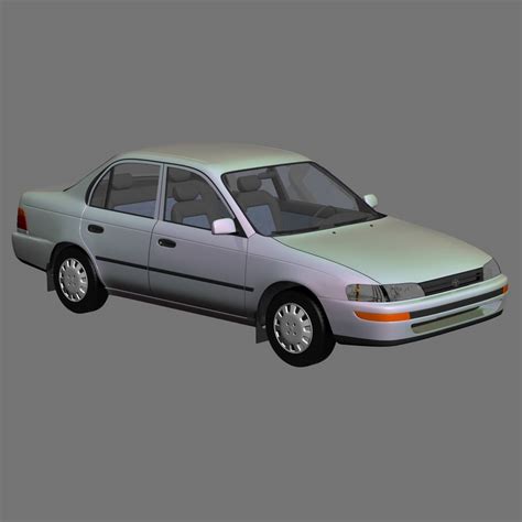 3d toyota corolla e100 model