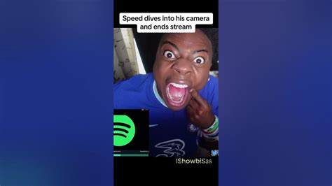 iShowSpeed dives into his camera and ENDS the Stream 🤣 - YouTube