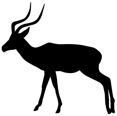 Gazelle Silhouette at GetDrawings | Free download