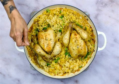 Poussin With Orzo - Supergolden Bakes