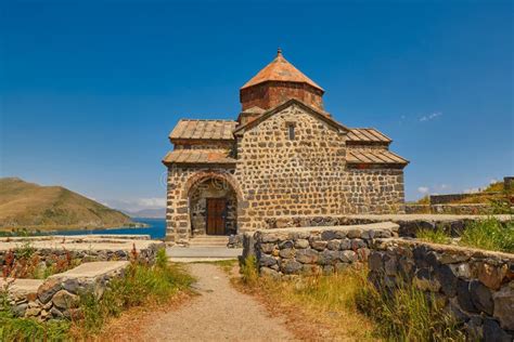 Sevanavank Monastery on Sevan Lake in Armenia Stock Image - Image of ...