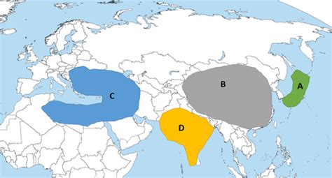 Asian Empires around 1500 Map Review Flashcards | Quizlet