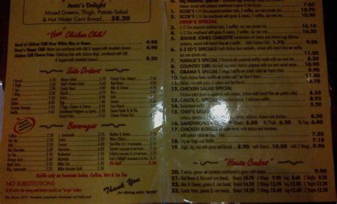 Roscoe's House of Chicken & Waffles Menu - Urbanspoon/Zomato