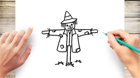 How To Draw A Scarecrow Face Tutorial And Scarecrow C - vrogue.co