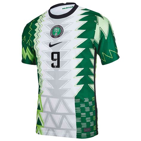 Kandiny - Herren Nigerianische Fussballnationalmannschaft Victor Osimhen #9 Heimtrikot Grün Weiß ...