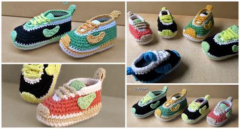 Crochet Baby Nike Shoes - Video Tutorial - Pretty Ideas