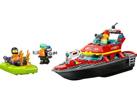 Fire Rescue Boat 60373 | City | Buy online at the Official LEGO® Shop SG