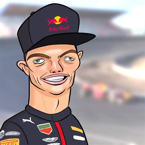 Max Verstappen by @WimpieComics : r/Caricatures