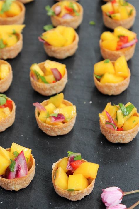 Mango Chilli and Lime Cup Canapés - Wedding Canapés | Wedding food ...