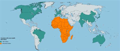Countries with more wealth than Africa - Vivid Maps