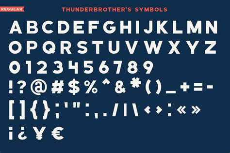 Thunderbrother - Bold Sans-serif Font (155253) | Logo | Font Bundles