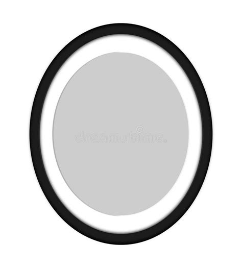 Photo Frames, Oval Shape, Black Color, Vector Illustration Stock Vector ...