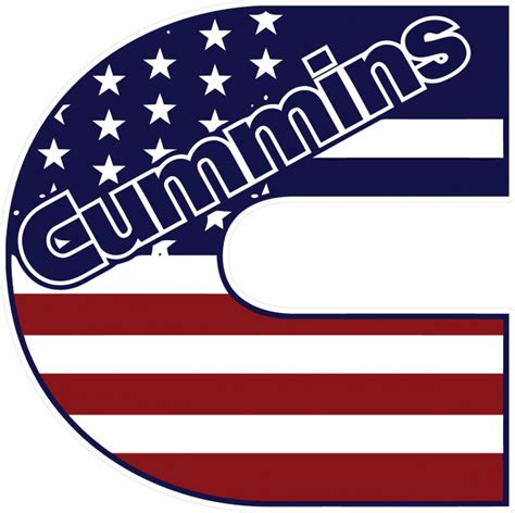 CUMMINS USA LOGO STICKER - Pro Sport Stickers