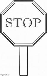 Stop Sign 4 coloring Page sketch template
