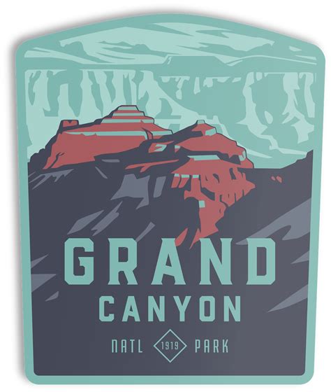 Grand Canyon National Park North Rim Sticker – The Landmark Project