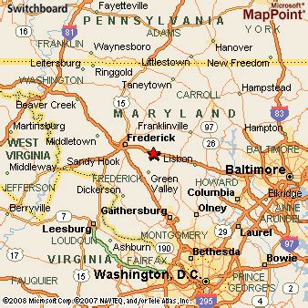 Monrovia, Maryland Area Map & More