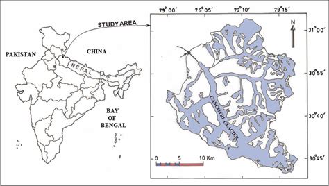 | Location and basin map of the Gangotri Glacier in the Garhwal... | Download Scientific Diagram