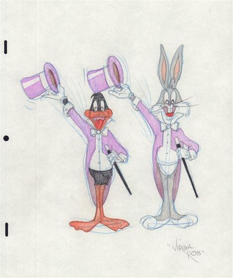 Bugs Bunny and Daffy Duck Singing & Dancing Looney Tunes Color Art Commission by Warner Bros ...