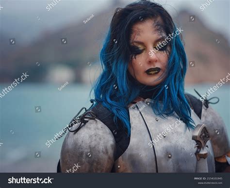 Medieval Knight Woman Armor Prays Blessing Stock Photo 2154101945 | Shutterstock