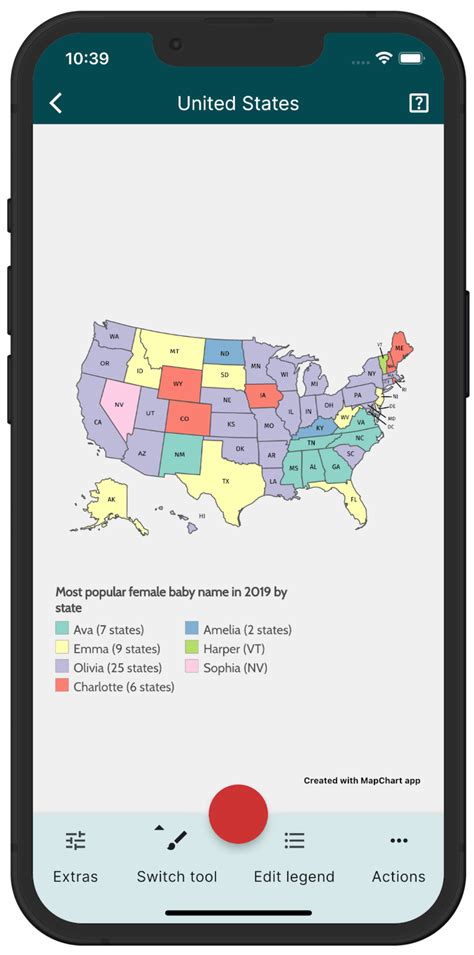 MapChart Mobile App - Create Custom Map