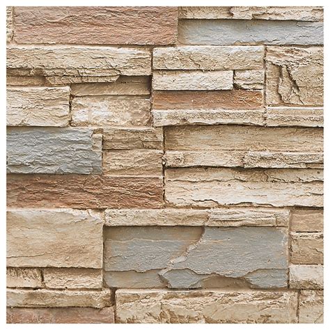 BuyFauxStone Stacked Stone Wall Panel SAMPLE-Almond - Traditional - Wall Panels - by Panels 4 Less