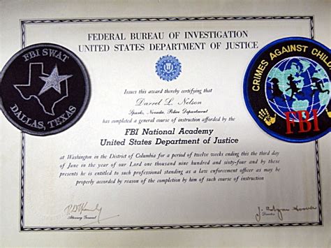 Sold Price: FBI National Academy graduation certificate - July 1, 0116 ...