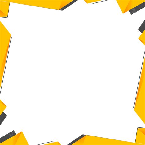 Yellow And Black Abstract Border, Abstract, Borders, Yellow PNG Transparent Clipart Image and ...