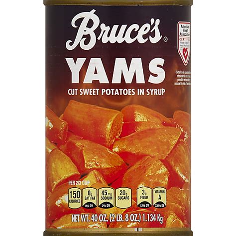 Bruce's Yams Cut Sweet Potatoes in Syrup | Papas y batatas | Selectos