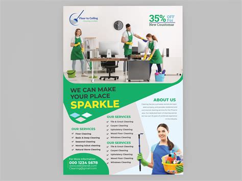 Cleaning Company Brochure Template