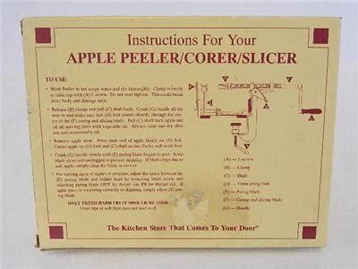 Pampered Chef Apple Peeler Corer Slicer Kitchen Tool #2430 W/Box & Instructions 9789990102437 | eBay