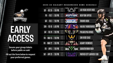 Early Access - Calgary Roughnecks