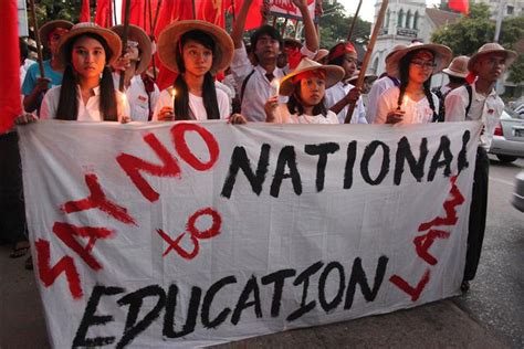 Myanmar calls on students to end protests