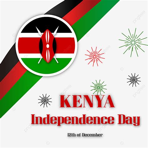 Independence Day Flag Vector Hd PNG Images, Kenya Independence Day Fireworks Flag, Kenya ...