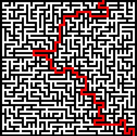 Easy Maze Solution - Openclipart