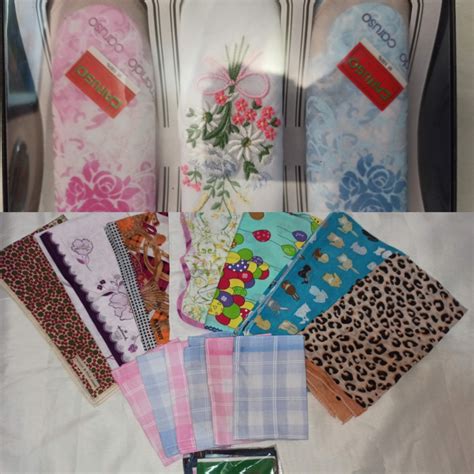 Original Armando Caruso Handkerchief Set in a box with like new FREEbie Handkerchieves on Carousell