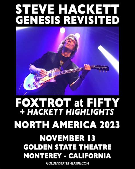 Steve Hackett at Golden State Theatre 2023 | Old Monterey