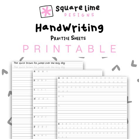 Handwriting Worksheets Pdf For Adults – AlphabetWorksheetsFree.com