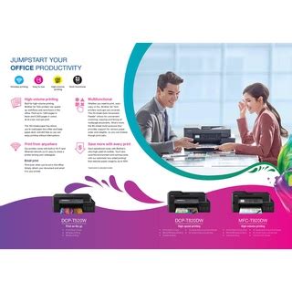 Brother DCP-T520W A4 3-in-1 Wireless Colour Ink Tank Printer | Refill Ink Tank | Print, Scan ...