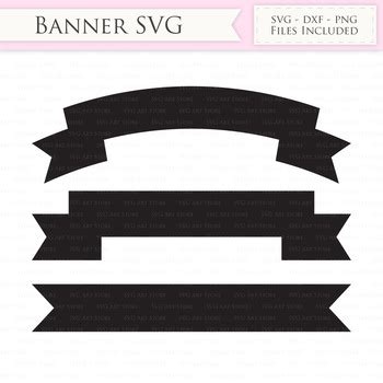 Free Ribbon Banner SVG Files Banner svg cutting files Cricut and Silhouette SVG