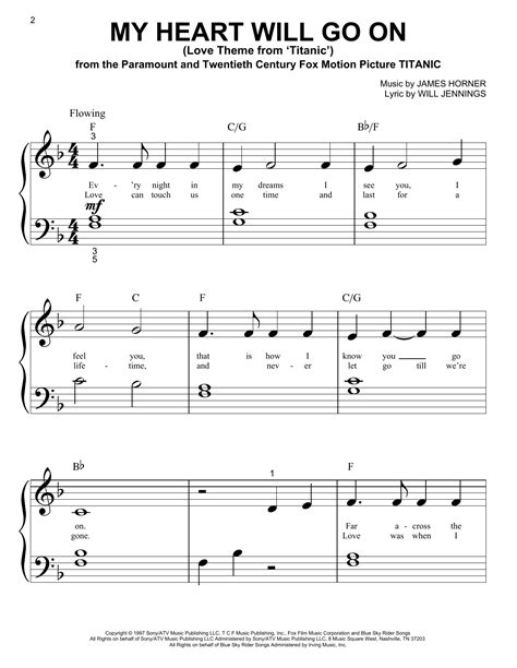 Sheet music of titanic theme song on piano - neloebook