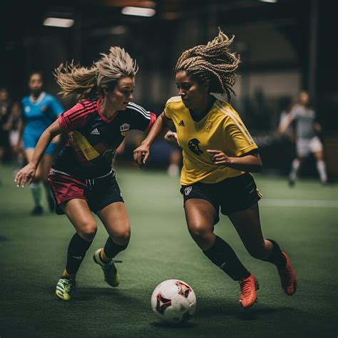 Premium AI Image | Elevating Soccer Skills Closeup of a Female Player ...