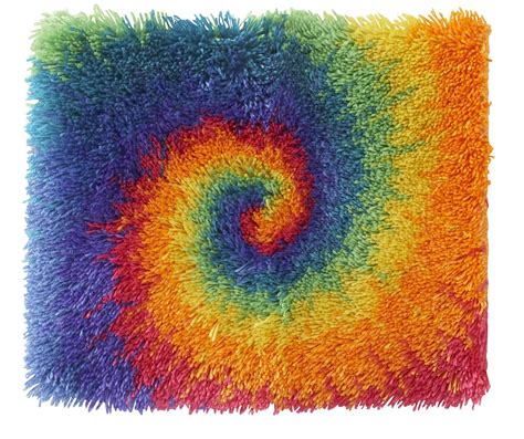 WonderArt - Latch Hook Rug Kit 12 x 12 Shaggy - Small Tie Dye 426307 | Creative Crafting World