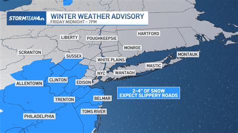 Friday snow storm hits NJ, NYC ahead of arctic blast – NBC New York