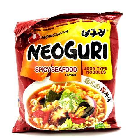 Nongshim Neoguri Spicy Seafood Flavor Ramen - 4.21 oz (120 g) - Well Come Asian Market