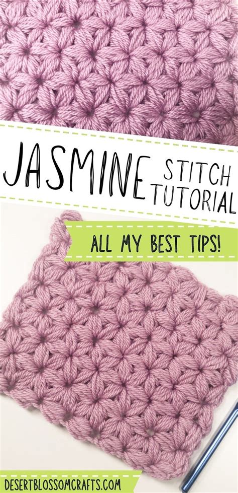 Jasmine Stitch Crochet Tutorial (all my best tips to get it RIGHT ...