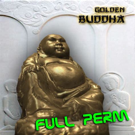 Second Life Marketplace - golden Buddha - full perm ( sculpted / Sculpt ...