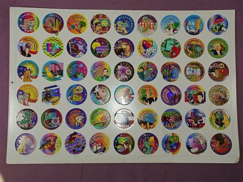 2 Sheets 106 POGS Collector Lot 1990's 50 States US 1sht 2 | Etsy