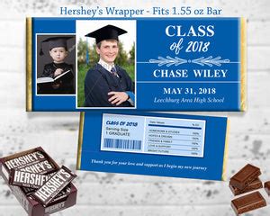 Blue Graduation Party Favor Chocolate Bar Wrapper Printable Grad Favors – CraftyKizzy