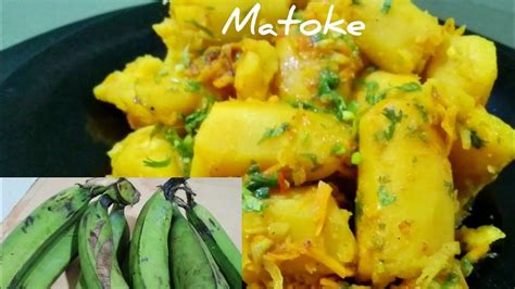 Tasty Matoka recipe// How to cook matoke - YouTube