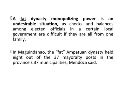 Philippine Political dynasty | PPT